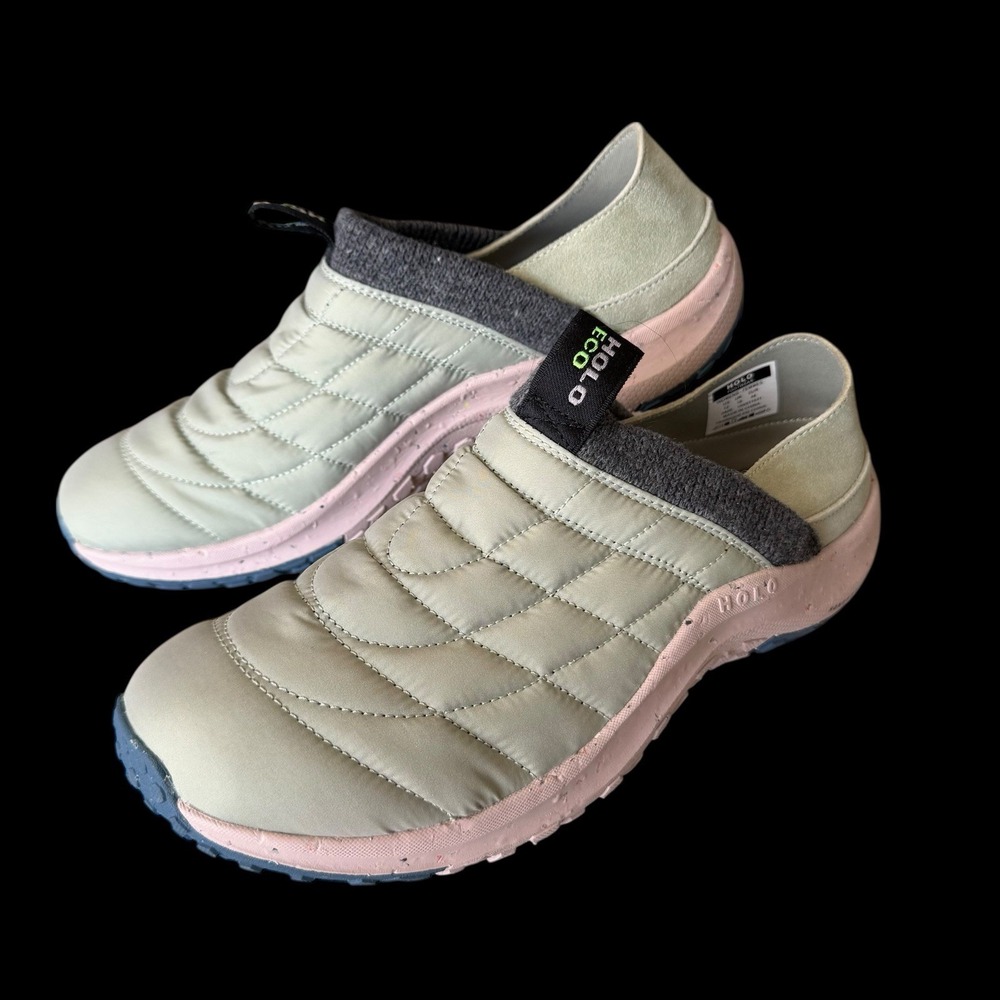 Holo Credimus After Hours Quilted Hiking Sneakers Mint Green Women's US 12 EUC